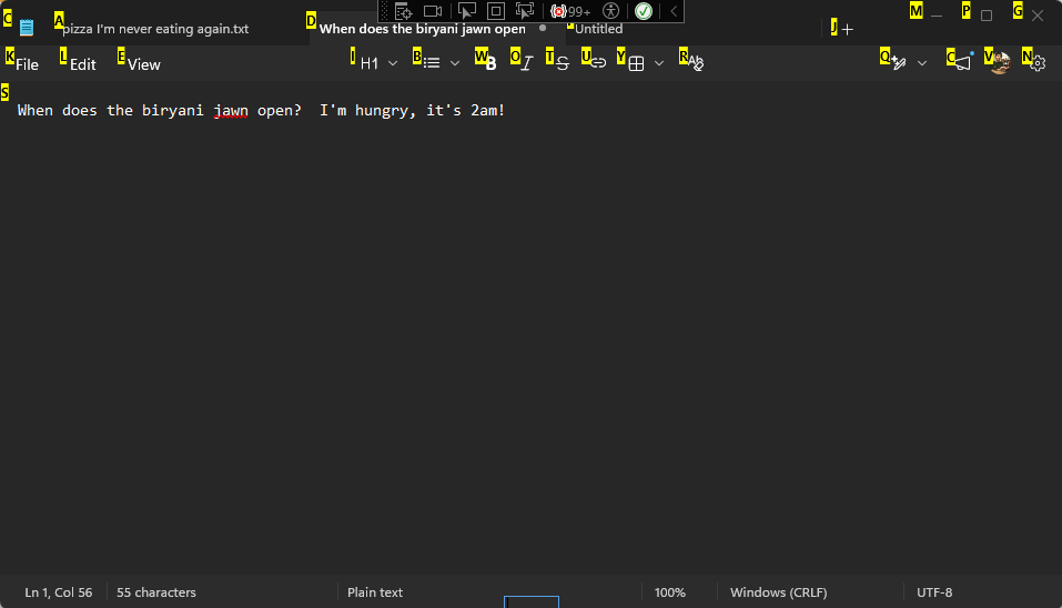 Notepad Screenshot