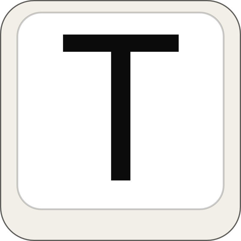 Typethrough logo